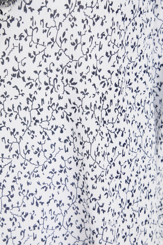 ULLA JOHNSON LILLIAN FLORAL-PRINT COTTON-CREPON BLOUSE - Size 6