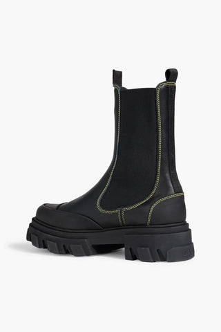 GANNI LEATHER CHELSEA BOOTS - Size 37