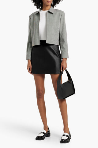 THEORY LEATHER MINI SKIRT - Size 8