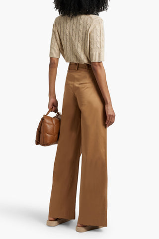 VERONICA BEARD RENNERT COTTON-BLEND WIDE-LEG PANTS - Size 2