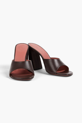 AMINA MUADDI BRIGITTE 95 LEATHER MULES - Size 39