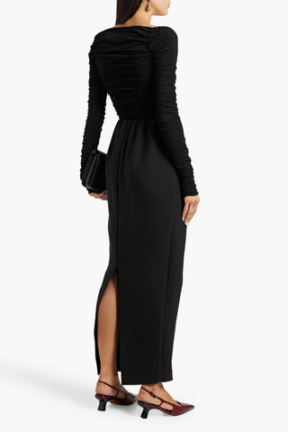 KHAITE TALA RUCHED STRETCH-JERSEY TOP - Size M