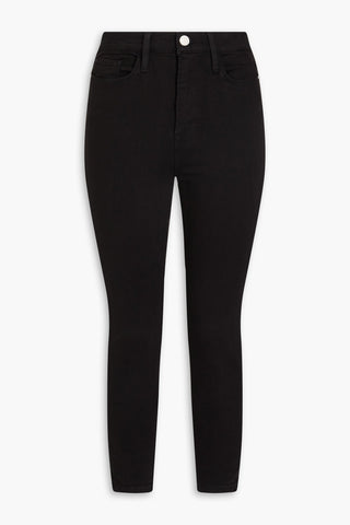FRAME ALI CROPPED HIGH-RISE SKINNY JEANS - Size 30