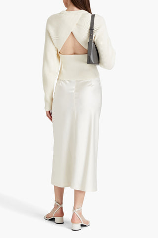 LVIR CUTOUT RIBBED COTTON SWEATER - Size M