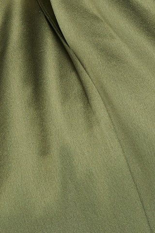 NICHOLAS OPEN-BACK SATIN HALTERNECK GOWN - Size 0