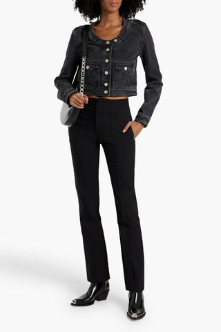 ISABEL MARANT KALIROK COTTON-BLEND SLIM-LEG PANTS - Size 34