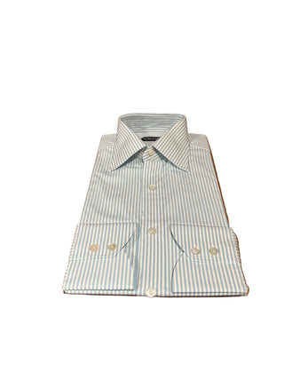Tom Ford Cotton Striped Spread-Collar Dress Shirt