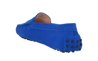 Tods Royal Blue Suede Gommino Driving Shoes