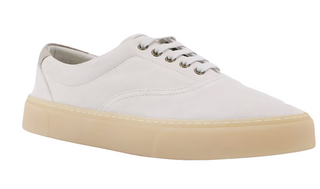 Brunello Cucinelli Suede Lace-Up Low-Top Sneakers with Gum Sole