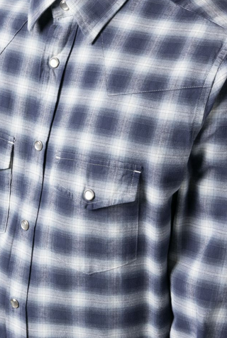 Tom Ford Plaid Snap-Button Western Shirt