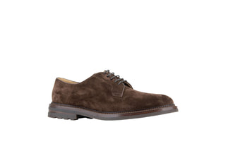 Brunello Cucinelli Suede Lace-Up Derby Shoes with Lug Sole