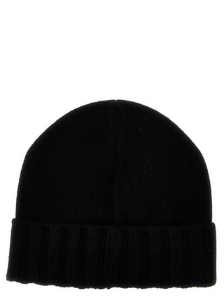 Zegna Knit Beanie with Logo Patch