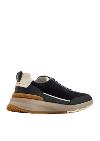 Brunello Cucinelli Suede Runners in Navy