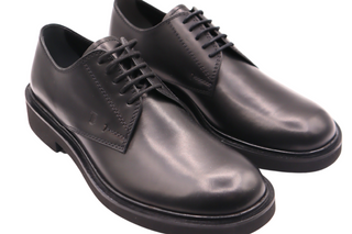 Tods Smooth Leather Laced Loafers with Substantial Sole