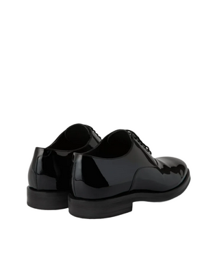 Brunello Cucinelli Patent Leather Plain-Toe Oxford Shoes