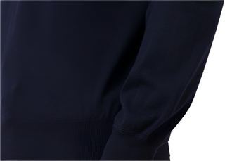 Brunello Cucinelli Cashmere and Wool Mock Neck Jumper in Navy