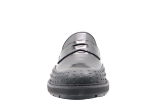 Tods Leather Penny Loafers with Rubber-Edged Toe