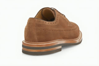 Brunello Cucinelli Suede Wingtip Brogue Derby Shoes