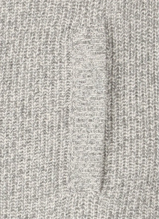 Brunello Cucinelli Grey Down-Knitted Hooded Snap Gilet