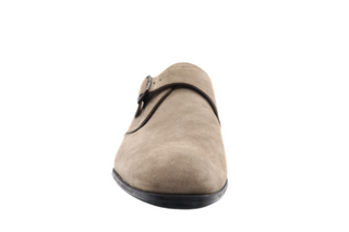 Tods Suede Single Buckle Monk Strap Loafers