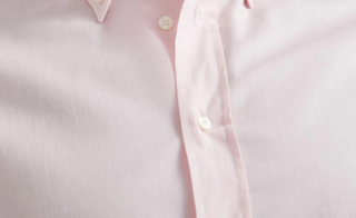 Brunello Cucinelli Pale Pink Cotton Button-Down Shirt