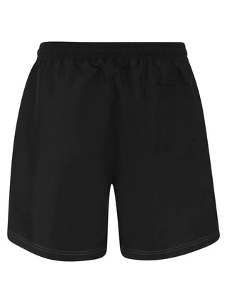 Brunello Cucinelli Technical Fabric Embroidered Logo Swim Trunks