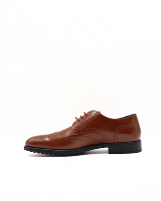 Tods Polished Leather Brogue Derby Lace-Up Shoes