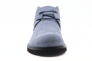 Tods Light Blue Suede Lace-Up Chukka Boots