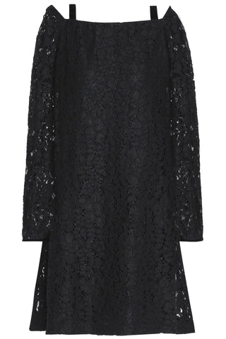 SEE BY CHLOÉ CUTOUT COTTON-BLEND CORDED LACE DRESS - Size 42