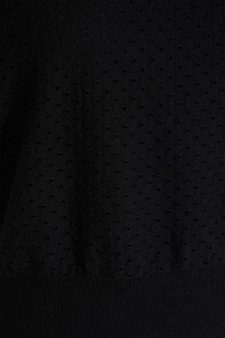 VINCE POINTELLE-KNIT COTTON-BLEND TOP - Size XS