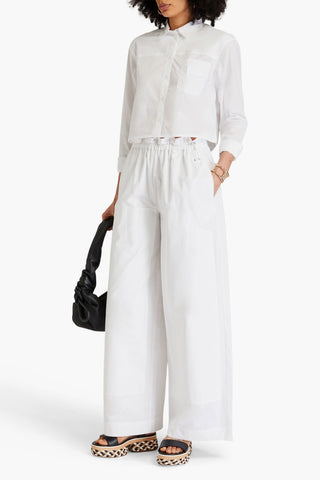 REMAIN BIRGER CHRISTENSEN HANI COTTON-POPLIN WIDE-LEG CARGO PANTS - Size 36