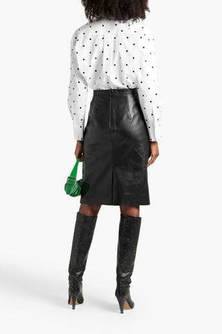 VALENTINO GARAVANI SEQUIN-EMBELLISHED COTTON-POPLIN SHIRT - Size 38