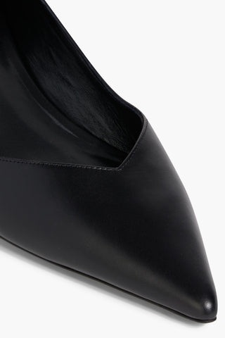 STUART WEITZMAN EVA 35 LEATHER PUMPS - Size 7