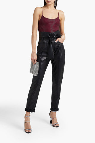 ALEXANDRE VAUTHIER CRYSTAL-EMBELLISHED STRETCH-JERSEY BODYSUIT - Size 36