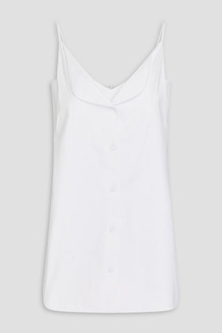 E.L.V. DENIM X THE OUTNET THE CORSET COTTON-BLEND POPLIN TOP - Size XS