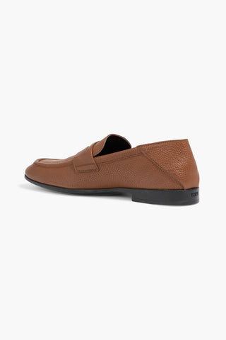 TOD'S PEBBLED-LEATHER PENNY LOAFERS - Size 6