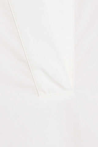 FRAME GATHERED COTTON-POPLIN TOP - Size L