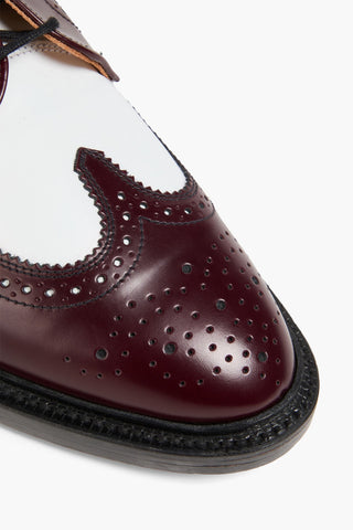 THOM BROWNE TWO-TONE LEATHER BROGUES - Size 12