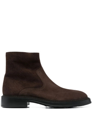 Tods Suede Elasticated Ankle Boots with Lug Sole