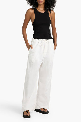 NILI LOTAN KAI COTTON-POPLIN WIDE-LEG PANTS - Size M