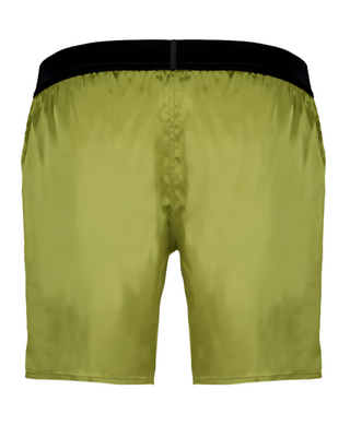 Tom Ford Silk Elastic Waistband Shorts in Green