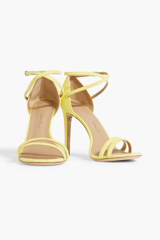 FERRAGAMO INES X5 SUEDE SANDALS - Size 7.5