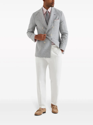 Brunello Cucinelli Cotton Button-Down Shirt Pale Pink