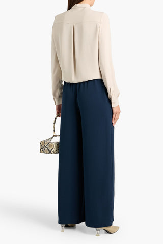 THEORY CREPE WIDE-LEG PANTS - Size S
