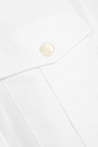 FRAME THE SAFARI BELTED COTTON-POPLIN MINI DRESS - Size S