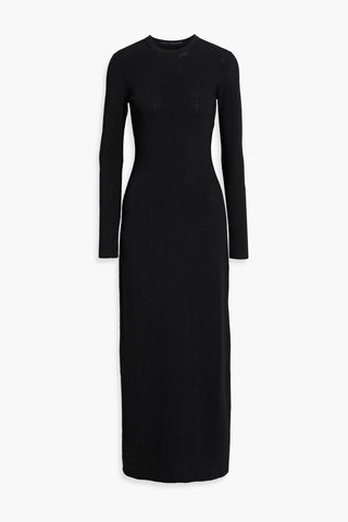 RABANNE POINTELLE-KNIT MAXI DRESS - Size XL