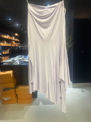 Tom Ford Lilac Draped Asymmetrical Skirt