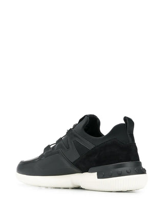 Tods Multi-Material Speed-Lacing Low-Top Sneakers