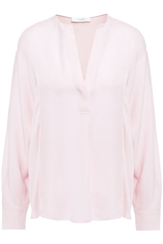 VINCE SILK CREPE DE CHINE BLOUSE - Size M
