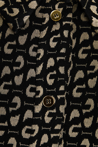 STINE GOYA MINUS JACQUARD-KNIT SHIRT - Size XS